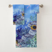 Deep Blue Underwater Reef Sealife Family Bad Handdoek (Insitu)