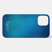 Deep Blue Underwater Uitzicht Naam toevoegen Case-Mate iPhone Case (Achterkant (horizontaal))
