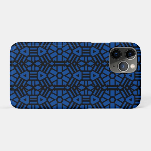 Deep Blue Unique Pattern Case-Mate iPhone Case (Achterkant (horizontaal))