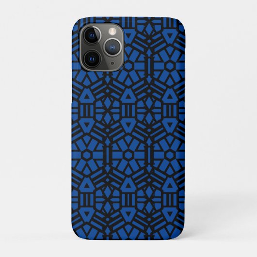 Deep Blue Unique Pattern Case-Mate iPhone Case (Achterkant)