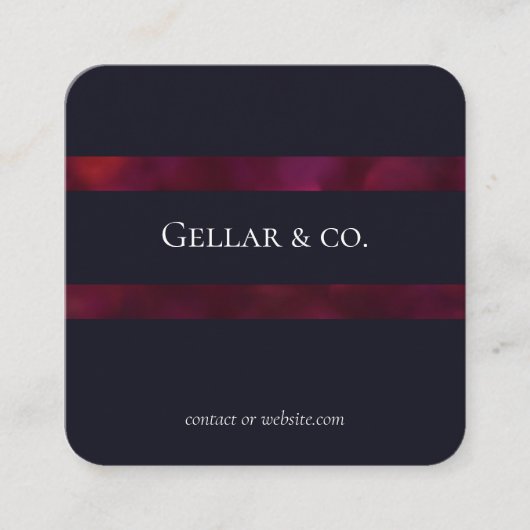 Deep Blue-Visitekaartje Vierkante Visitekaartje (Voorkant)