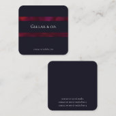 Deep Blue-Visitekaartje Vierkante Visitekaartje (Voorkant / Achterkant)
