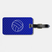 Deep Blue Volleyball Bagagelabel (Achterkant horizontaal)