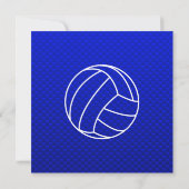 Deep Blue Volleyball Kaart (Achterkant)