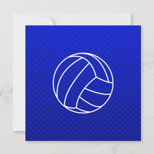 Deep Blue Volleyball Kaart (Achterkant)