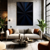 Deep Blue Vortex Poster