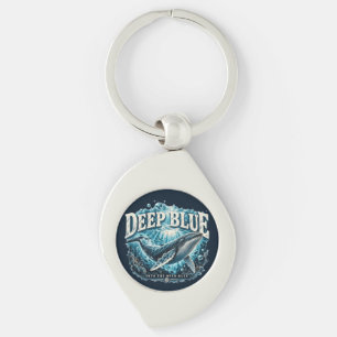 DEEP BLUE Walvis Oceaan Avonturen Sleutelhanger