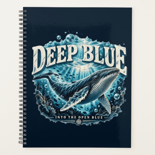 DEEP BLUE Walvis Oceaan Avontuur Planner (Voorkant)