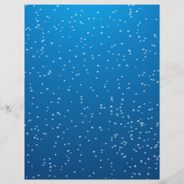 Deep Blue Water en kleine bubbels (Voorkant)