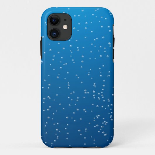 Deep Blue Water en kleine bubbels Case-Mate iPhone Case (Achterkant)