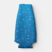 Deep Blue Water en kleine bubbels Flesjeskoeler (Voorkant)