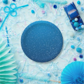 Deep Blue Water en kleine bubbels Papieren Bordje (Feest)