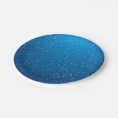 Deep Blue Water en kleine bubbels Papieren Bordje (Gekanteld)