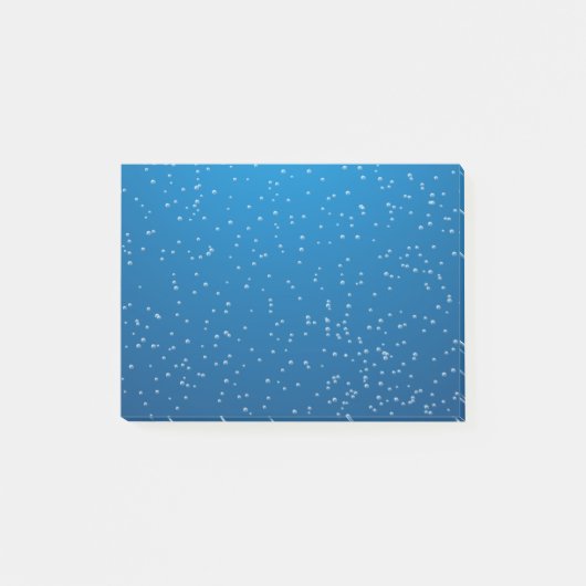 Deep Blue Water en kleine bubbels Post-it® Notes (Voorkant)