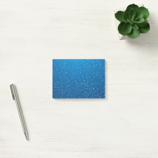 Deep Blue Water en kleine bubbels Post-it® Notes (Kantoor)