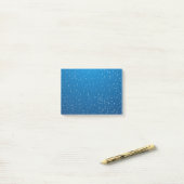 Deep Blue Water en kleine bubbels Post-it® Notes (Op bureau)