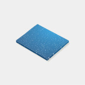 Deep Blue Water en kleine bubbels Post-it® Notes (Schuin)