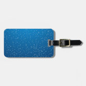 Deep Blue Water en TIny Bubbles Bagagelabel (Voorkant horizontaal)