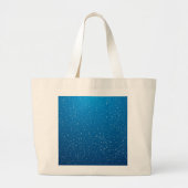 Deep Blue Water en TIny Bubbles Grote Tote Bag (Voorkant)