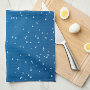 Deep Blue Water en TIny Bubbles Theedoek