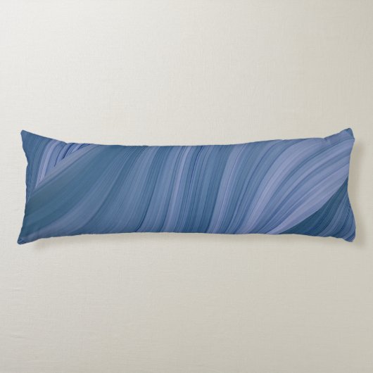 Deep Blue Waves Lichaamskussen (Voorkant)