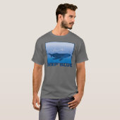 Deep Blue Whale T-shirt (Voorkant volledig)