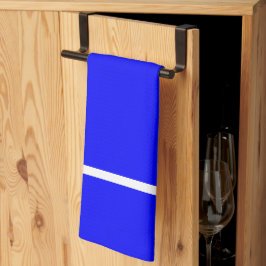 Deep Blue White Stripe Theedoek