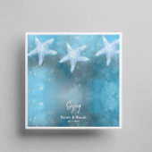 Deep Blue Zee bruiloft Servet