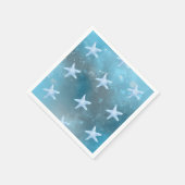 Deep Blue Zee bruiloft Servet (Hoek)