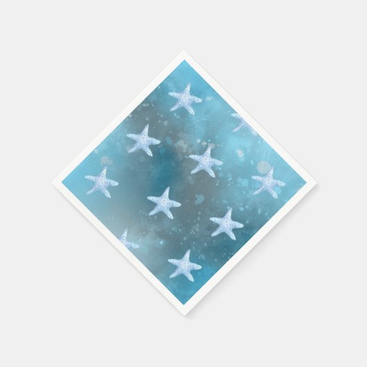 Deep Blue Zee bruiloft Servet (Hoek)