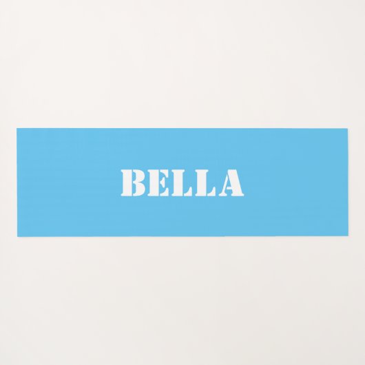 Deep Blue Zee Corals Yoga Mat (Achterkant (horizontaal))