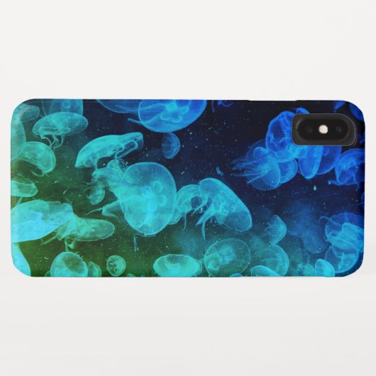 Deep Blue Zee Hoesje voor iPhone XS max. (Achterkant (horizontaal))