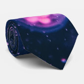 Deep Blue Zee & Magenta Jelly Fish Stropdas (Opgerold)