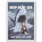 Deep Blue Zee Movie Shark Sticker (Voorkant)