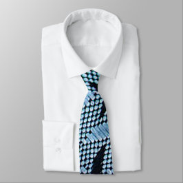 Deep Blue Zee Navy en witte Mannen Stropdas