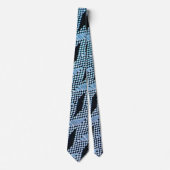 Deep Blue Zee Navy en witte Mannen Stropdas (Voorkant)