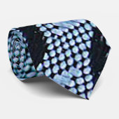Deep Blue Zee Navy en witte Mannen Stropdas (Opgerold)