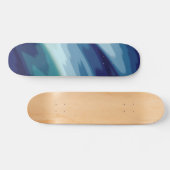 Deep Blue Zee Ocean Waves Water Patroon Persoonlijk Skateboard (Horizontaal)