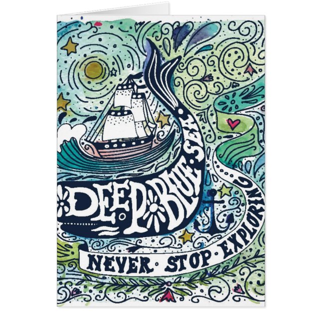 Deep Blue Zee |Stop nooit met verkennen (Voorkant)