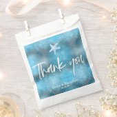 Deep Blue Zee Zomerbruiloft Bedankzakje (Geknipt)