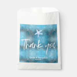 Deep Blue Zee Zomerbruiloft Bedankzakje