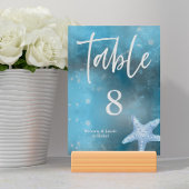 Deep Blue Zee Zomerbruiloft Kaart