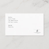 Deep Blues I PDD White Ballet Pianist Visitekaartje (Achterkant)