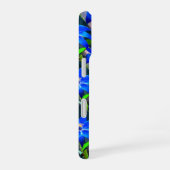 Deep Bluish Flowers Pattern iPhone 16 Hoesje (Rechterkant)