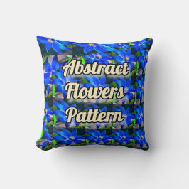 Deep Bluish Flowers Pattern Kussen