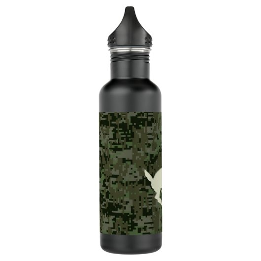 Deep Bossen Digital Camouflage Camo Deer Waterfles (Links)