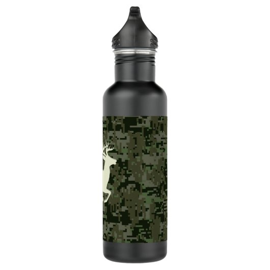 Deep Bossen Digital Camouflage Camo Deer Waterfles (Rechts)