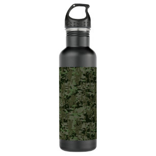 Deep Bossen Digital Camouflage Camo Pattern Waterfles