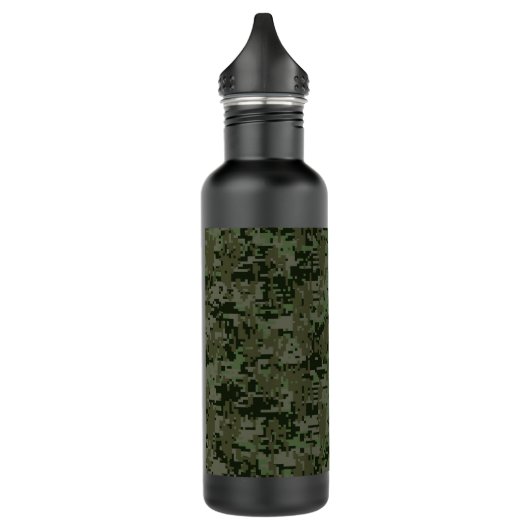 Deep Bossen Digital Camouflage Camo Pattern Waterfles (Links)