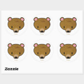 Deep bossen Kuma Ronde Sticker (Vel)